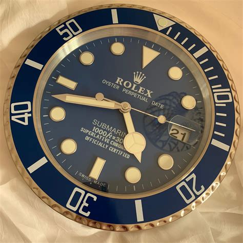 blaue rolex uhr|Rolex wanduhr original.